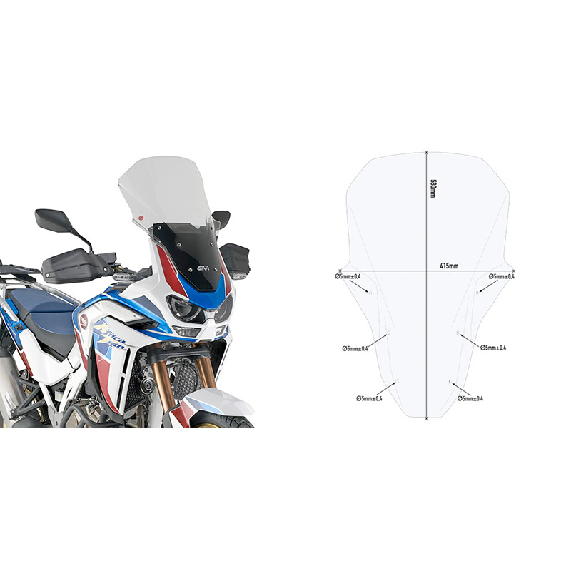Cupolino Givi D1178ST trasparente