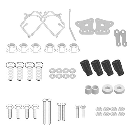 Lampa Kit Attacchi N21017 Per Barre Da Tetto Quadra O Alumia - Fissaggi Su Misura Per Evos Set