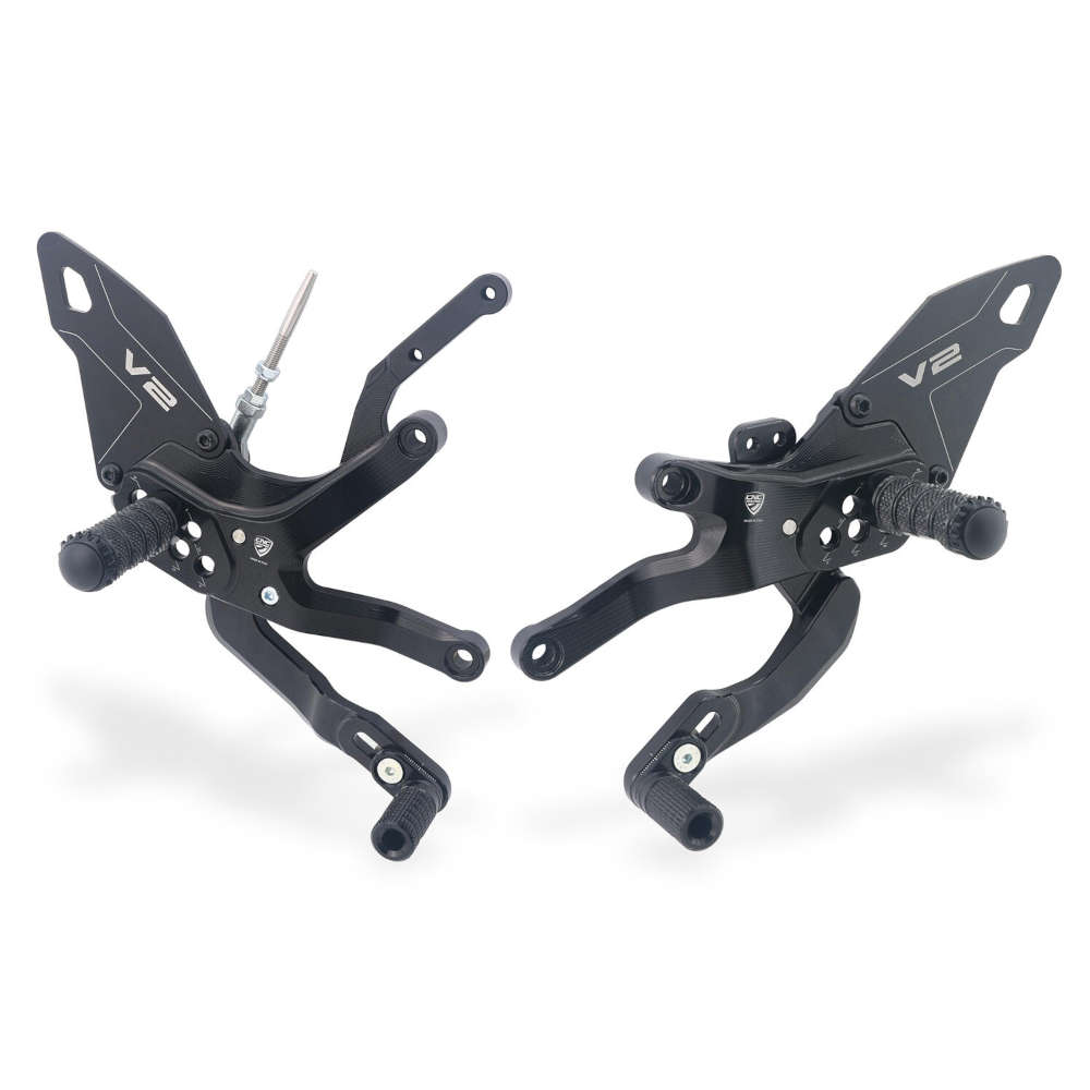 Cnc Pedane regolabili Ducati Panigale V2 MY2025 nero