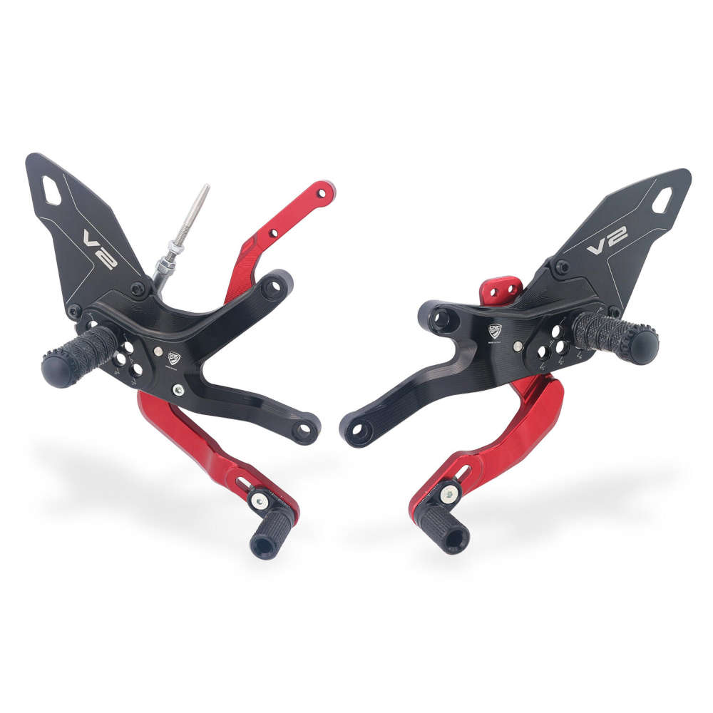 CNC Pedane regolabili Ducati Panigale V2 MY2025 rosso