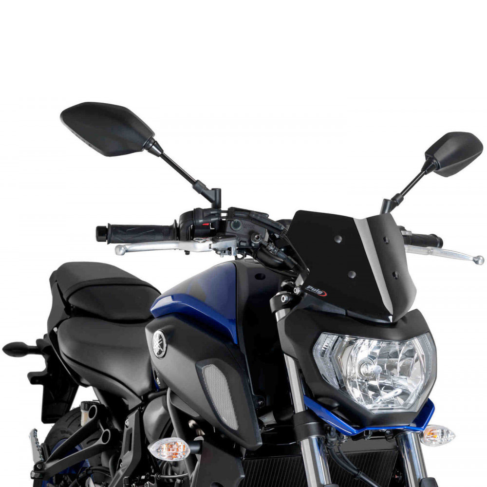 Puig Naked Sport Schwarz Bildschirm Yamaha MT07 9666N Ersatzteile