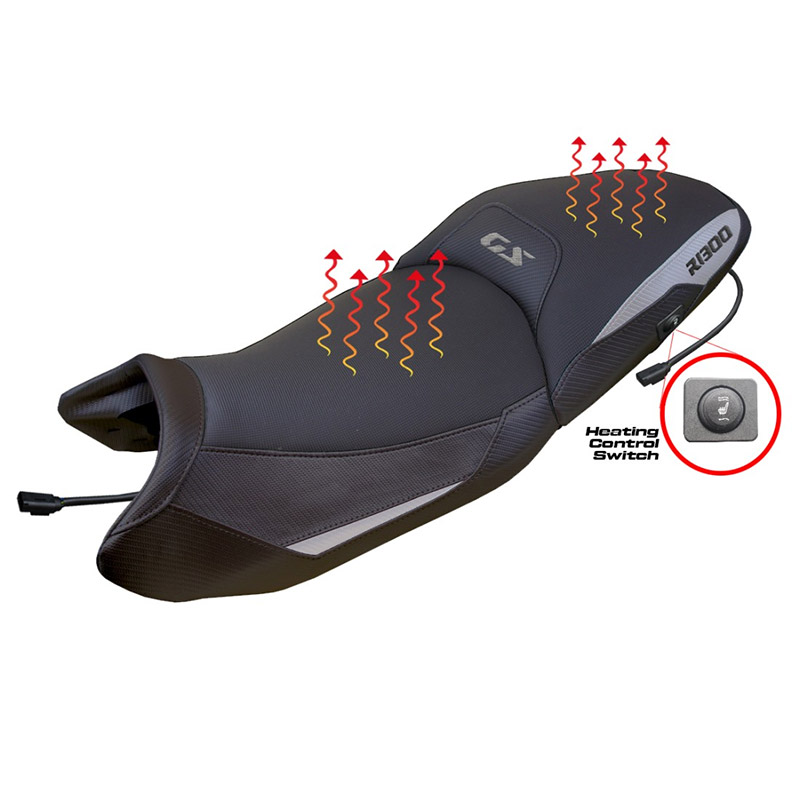 Siège surélevé chauffant Tpz R1300GS gris