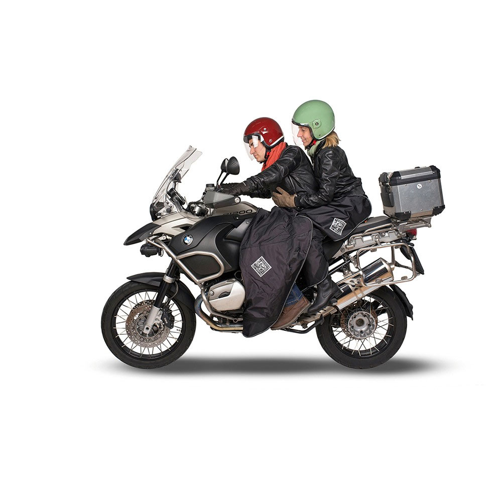 Tablier De Pluie Étanche Tucano Urbano Pour Scooter Piaggio MP3 - Modèle R062W Noir
