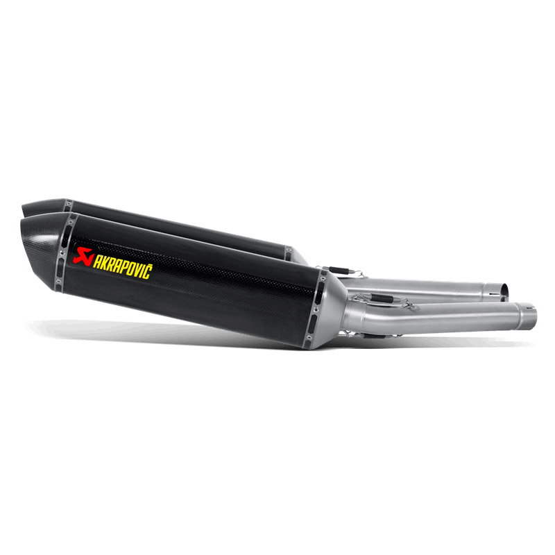 Coppia Akrapovic Slip On Carbonio CE GSXR Hayabusa