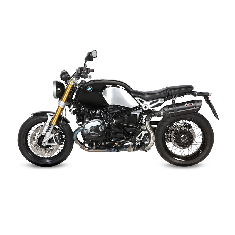 のMivvスオノブラックハイ承認スリップBmw R NineT マフラー MIVV-B
