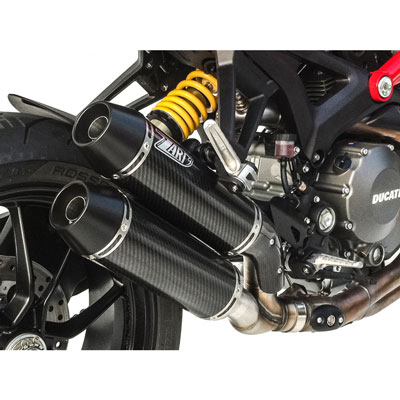ZARD N.2 SILENZIATORI SOVRAPPOSTI DUCATI MONSTER 1100 EVO
