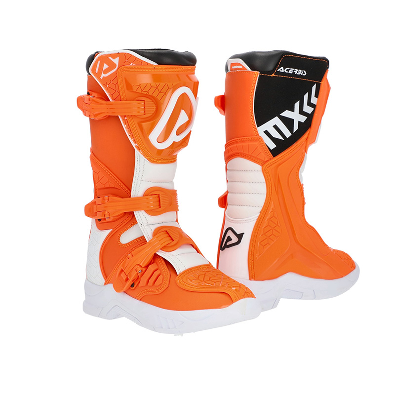Stivali Bimbo Acerbis X-Team Kid arancio bianco