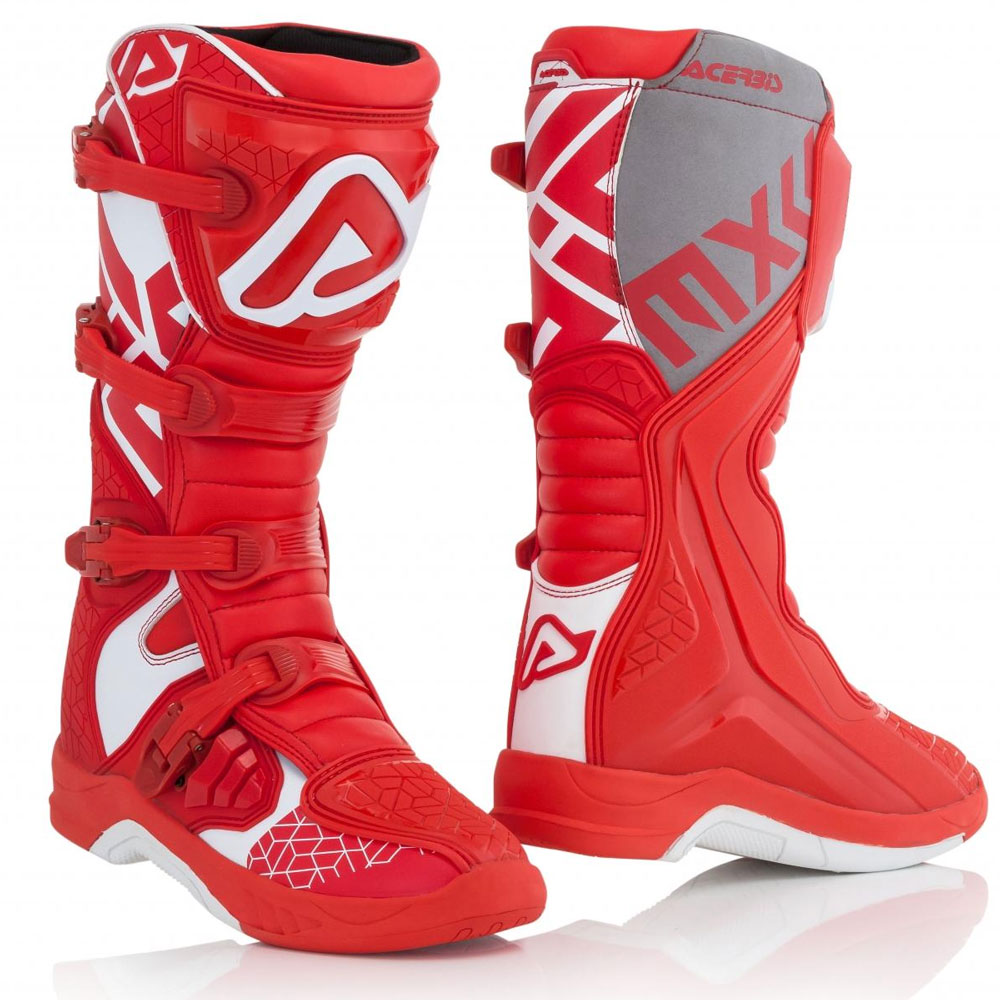 Stivali Acerbis X-Team rosso bianco