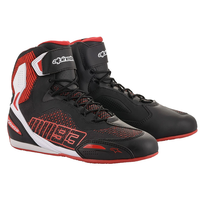 Scarpe Alpinestars Austin Knitted bianco rosso