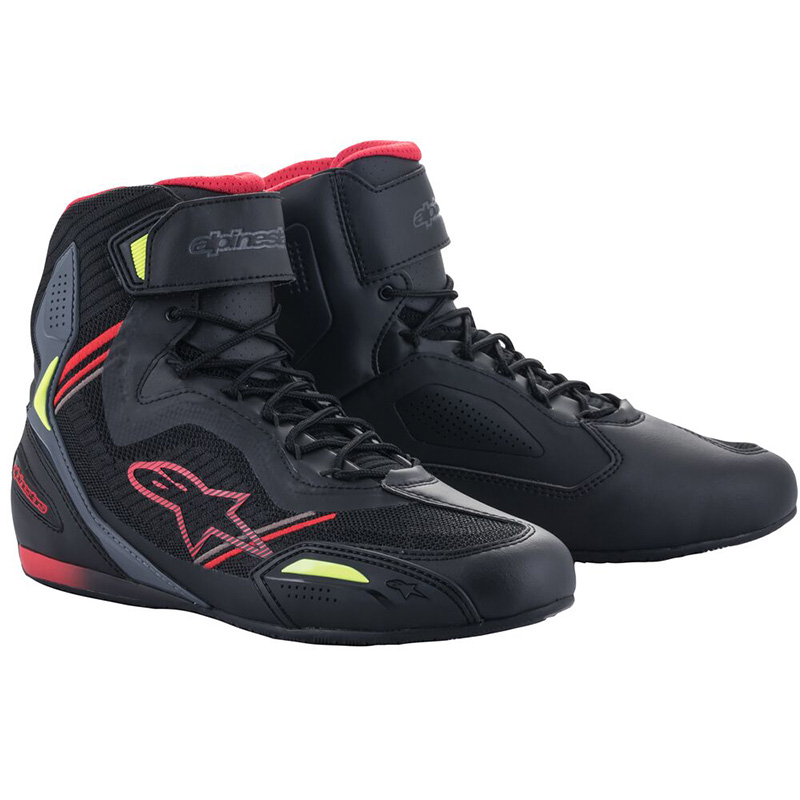 Scarpe Alpinestars Faster 3 Rideknit argento rosso giallo