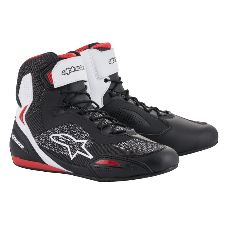 Scarpe Moto Alpinestars Faster 3 Rideknit rosso