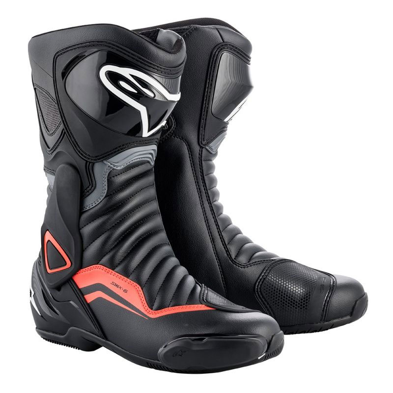 Stivali Alpinestars Smx 6 V2 nero rosso fluo