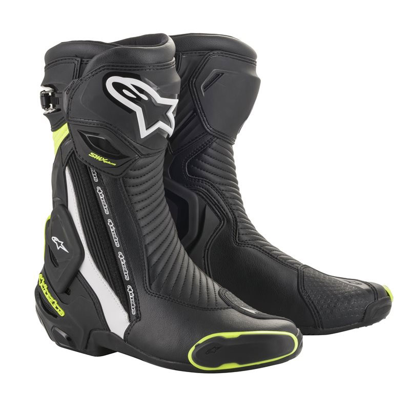 Stivali Alpinestars Smx Plus V2 nero bianco giallo