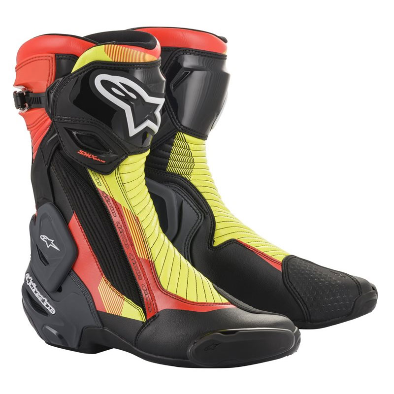 parásito Sur Influencia Alpinestars Smx Plus V2 Boots Grey Red Yellow A22210191351 Boots | MotoStorm