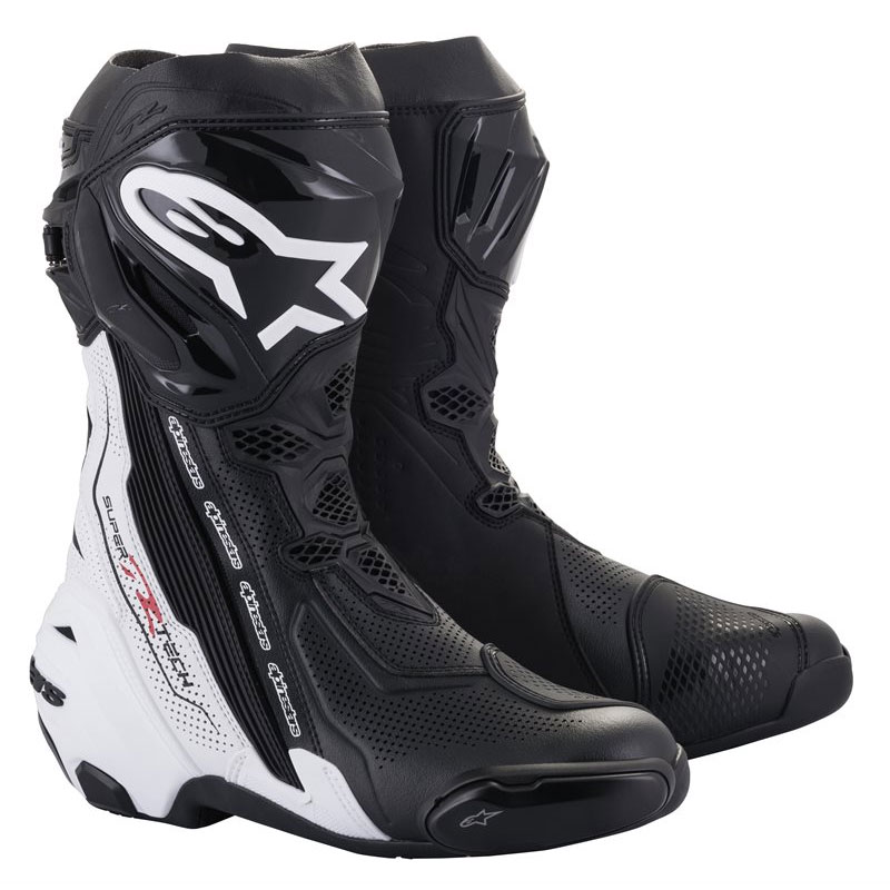 Stivale Alpinestars Supertech R Vented nero bianco