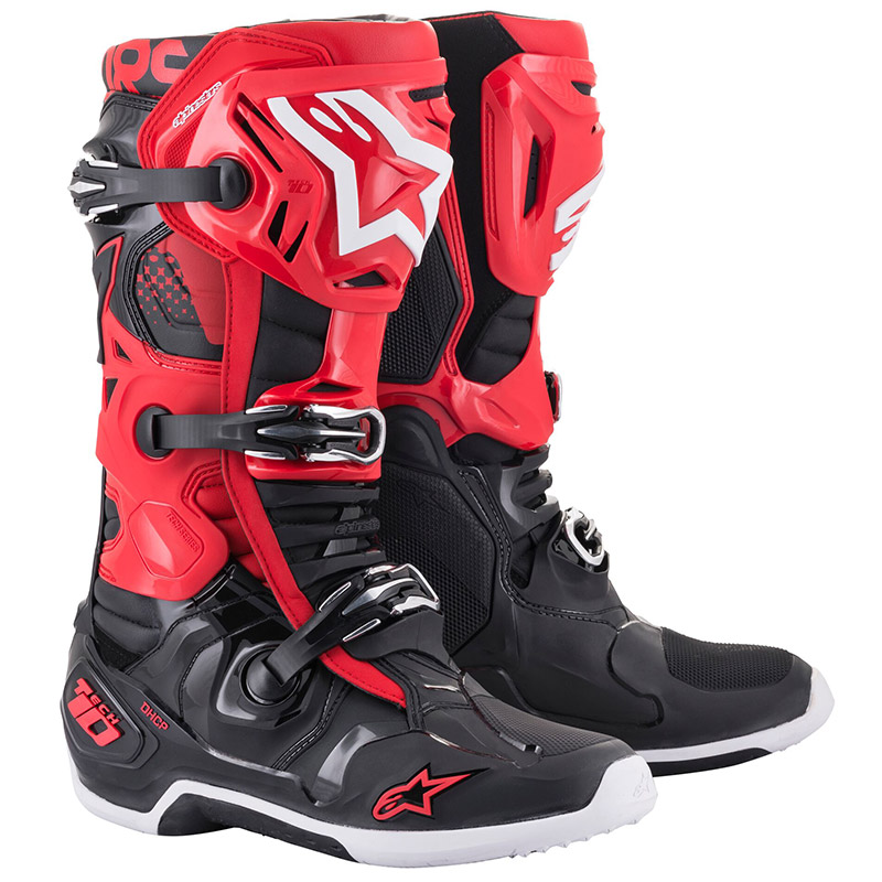 Stivali Alpinestars Tech 10 rosso nero