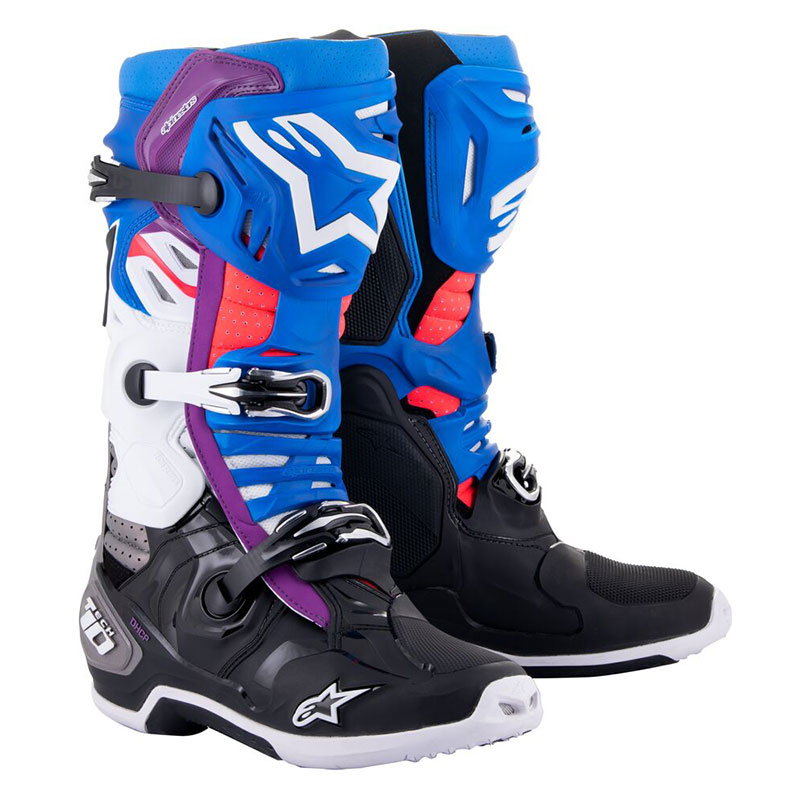 Stivali Alpinestars Tech 10 Supervented blu viola