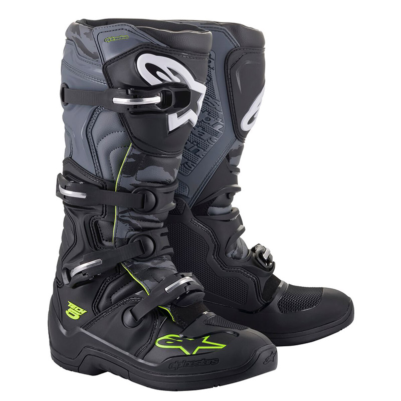 Stivali Alpinestars Tech 5 nero grigio giallo fluo