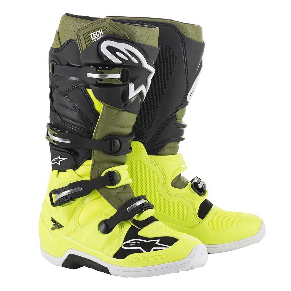 Alpinestars Tech 7 2019 giallo fluo verde militare nero