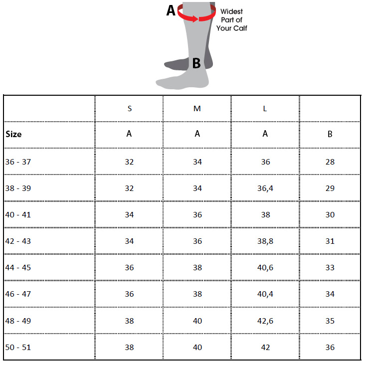 Daytona Boots Size Chart