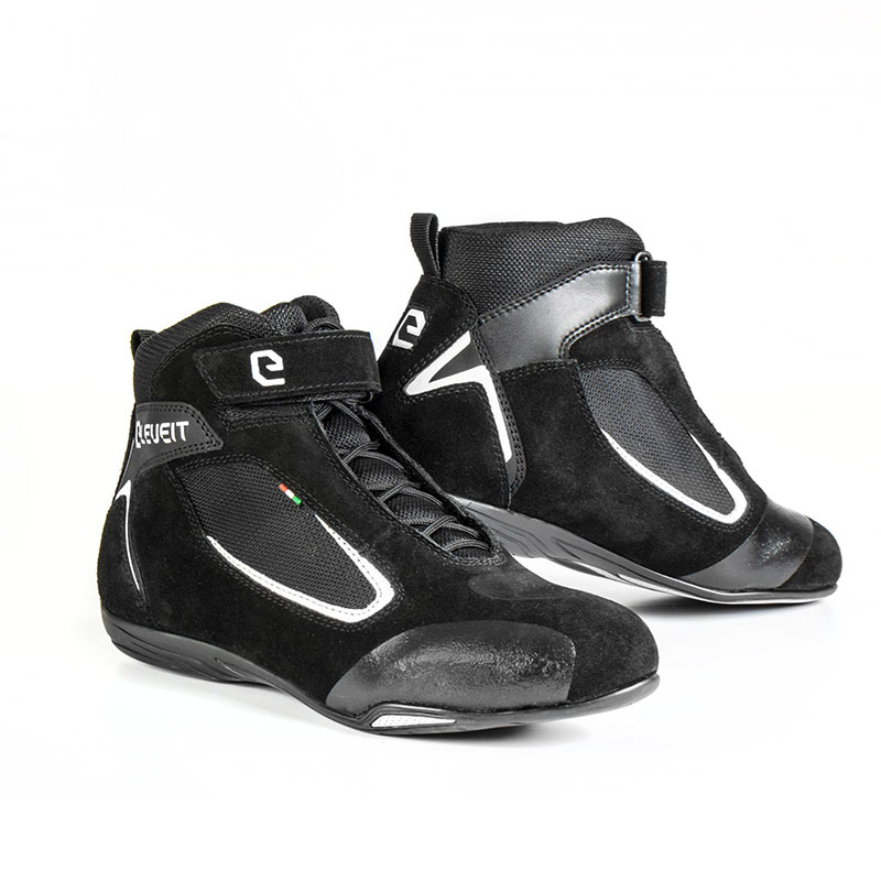 Eleveit Ventex Air Shoes Black White EL-1024 Boots | MotoStorm