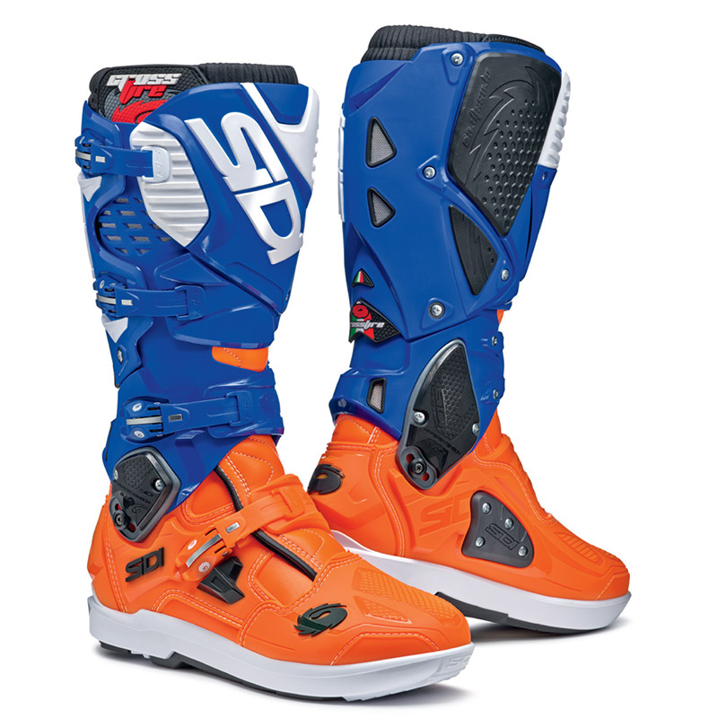 oosten domesticeren Leraren dag Sidi Crossfire 3 Srs Boots Ltd Orange Fluo Blue MFIRE3WSRS-ARFLBL Boots |  MotoStorm