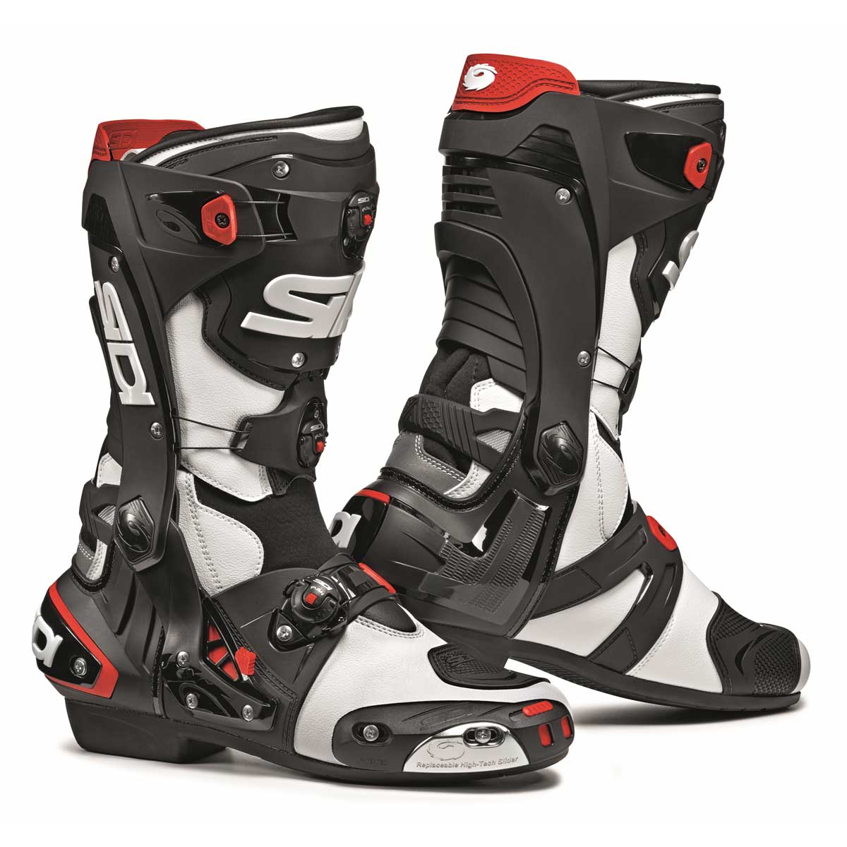 Sidi Rex Boots White Black VREX-BINE Boots | MotoStorm