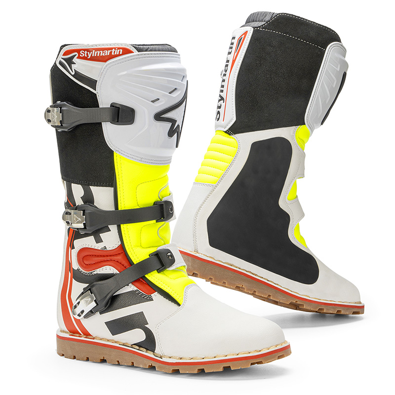 Stylmartin Impact Pro.2 Boots White Red Yellow