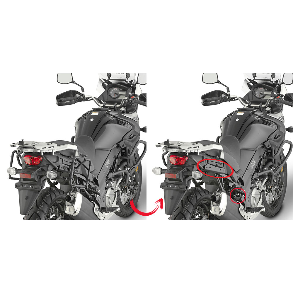 GIVI Portavaligie laterale a rimozione rapida PLR3112