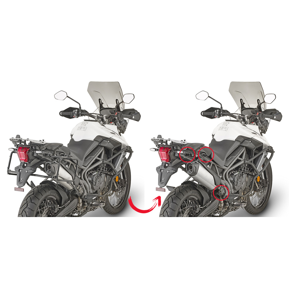 Givi Tubular Panner Holder Triumph Tiger 800xc Xr 2018 Givi Plr6413