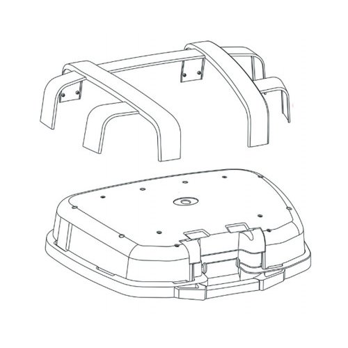 Coperchio Givi TRK52B Montato