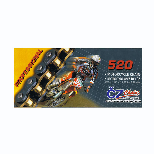 CZ CHAIN Catena 420 MX ORO - 140 maglie