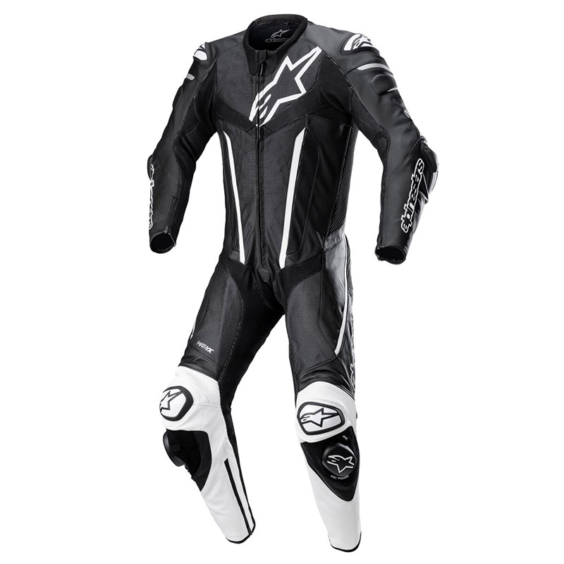 Alpinestars Fusion Leather Suit Black White