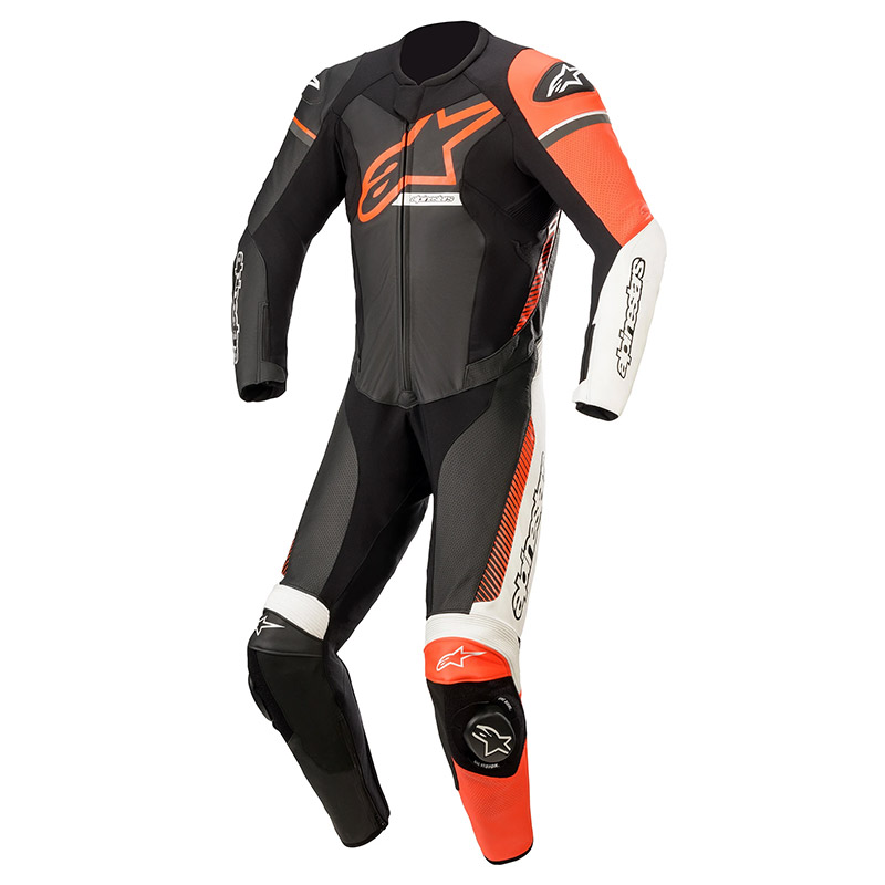 Tuta Alpinestars Gp Force Phantom nero rosso fluo