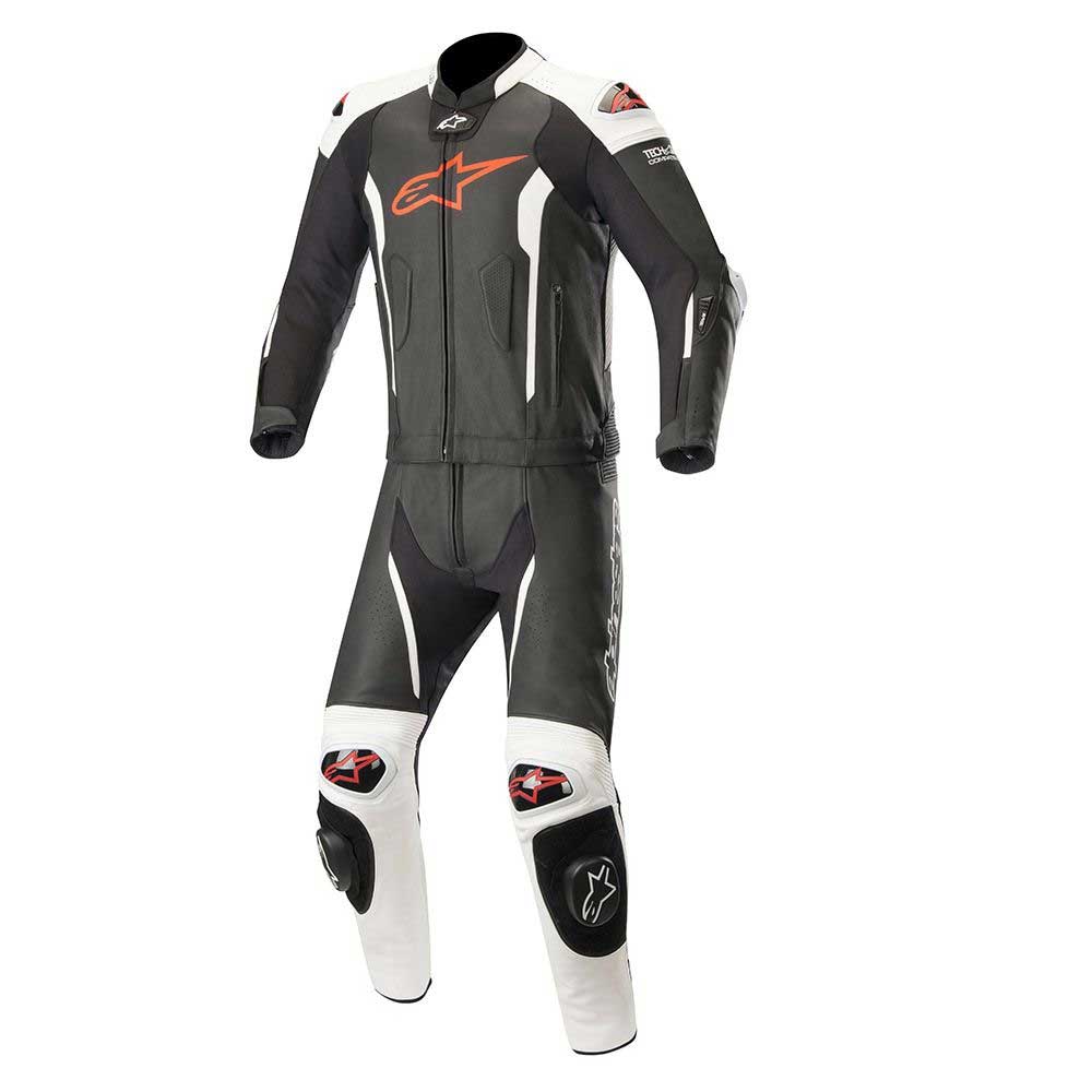 Alpinestars Missile 2pc Leather Suit Tech-air Compatible Black White