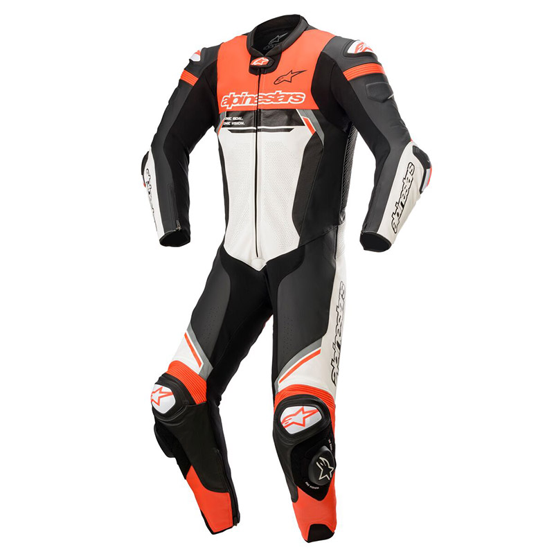 Tuta Alpinestars Missile V2 Ignition bianco rosso