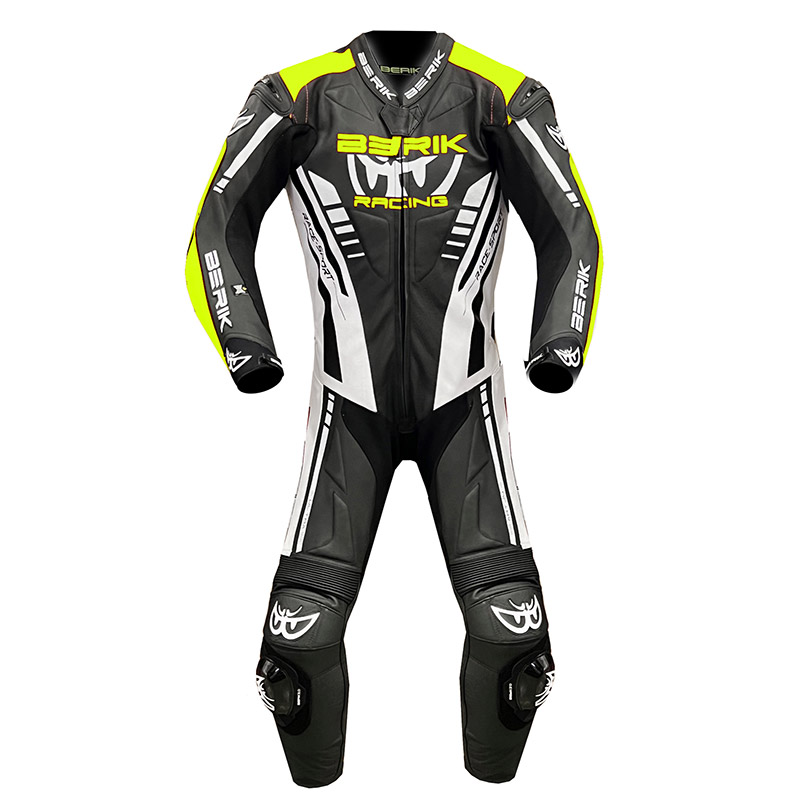 Tuta Berik Gp Race Racing nero giallo fluo