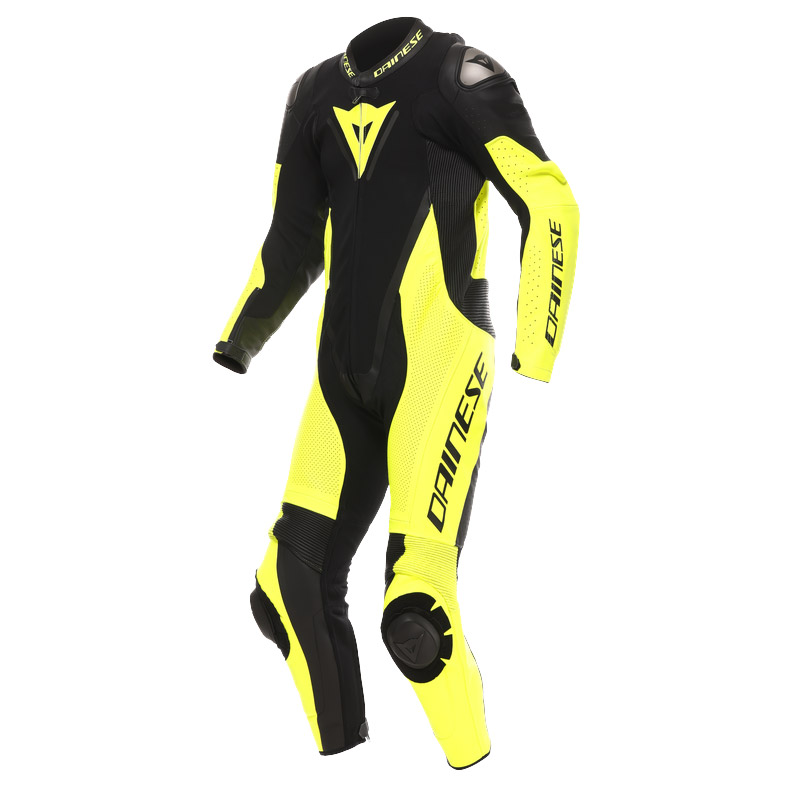 Traje Dainese Demon Sprint Perforado negro amarillo
