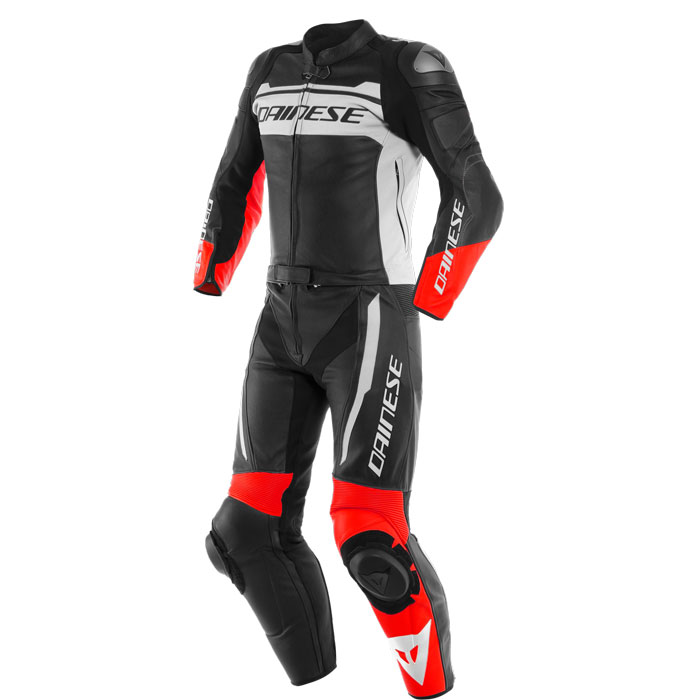 Tuta 2pcs Dainese Mistel Bianco Nero Rosso | MotoStorm