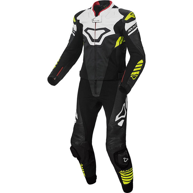 Tuta Divisibile Macna Tracktix bianco giallo