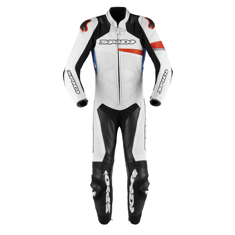 Spidi Race Warrior Perforated Leather Suit Red Blue