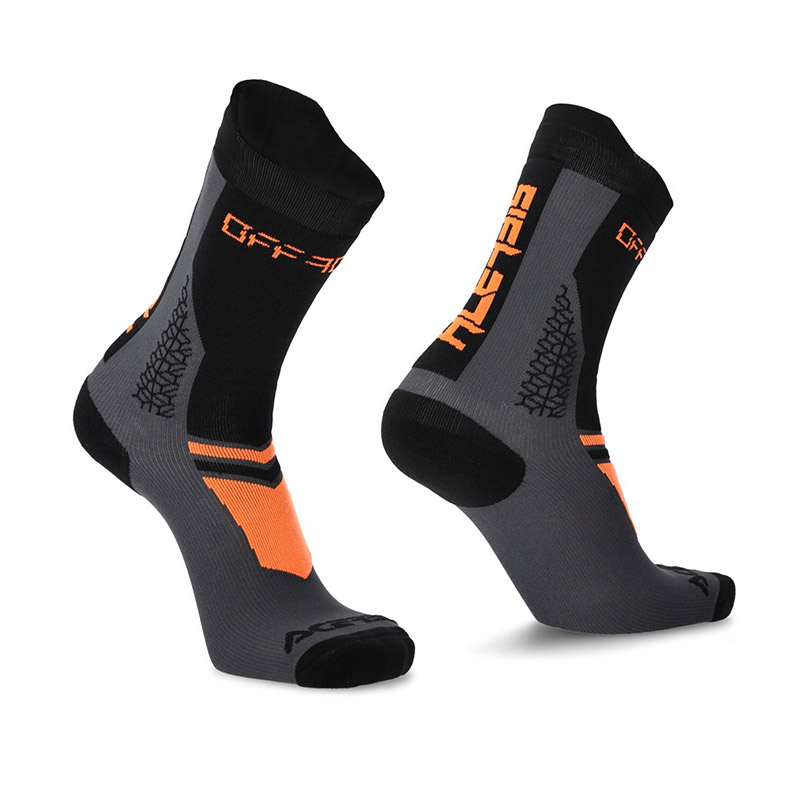 Calze Acerbis MTB Track nero arancio