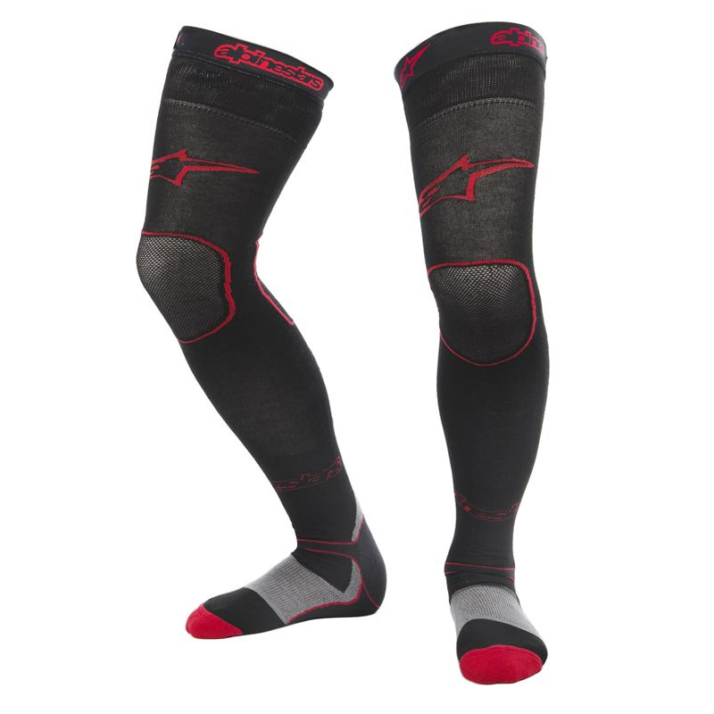 Alpinestars MX Socken Lang schwarz rot