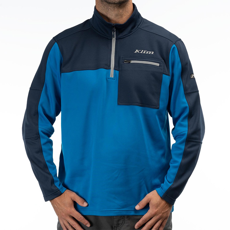 Maglia Klim Glacier 1/4 Zip blu