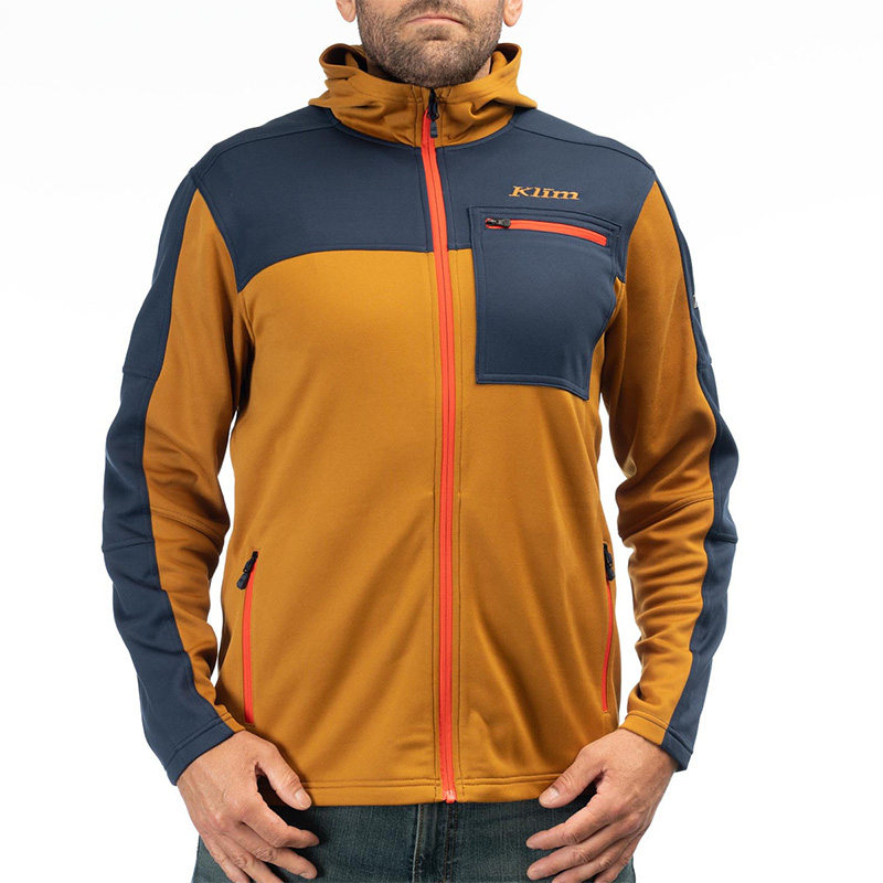 Felpa Klim Glacier Hoodie marrone golden