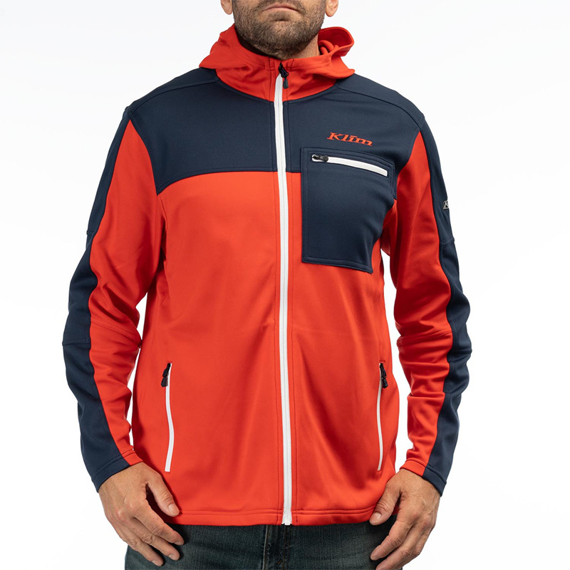 Felpa Klim Glacier Hoodie rosso