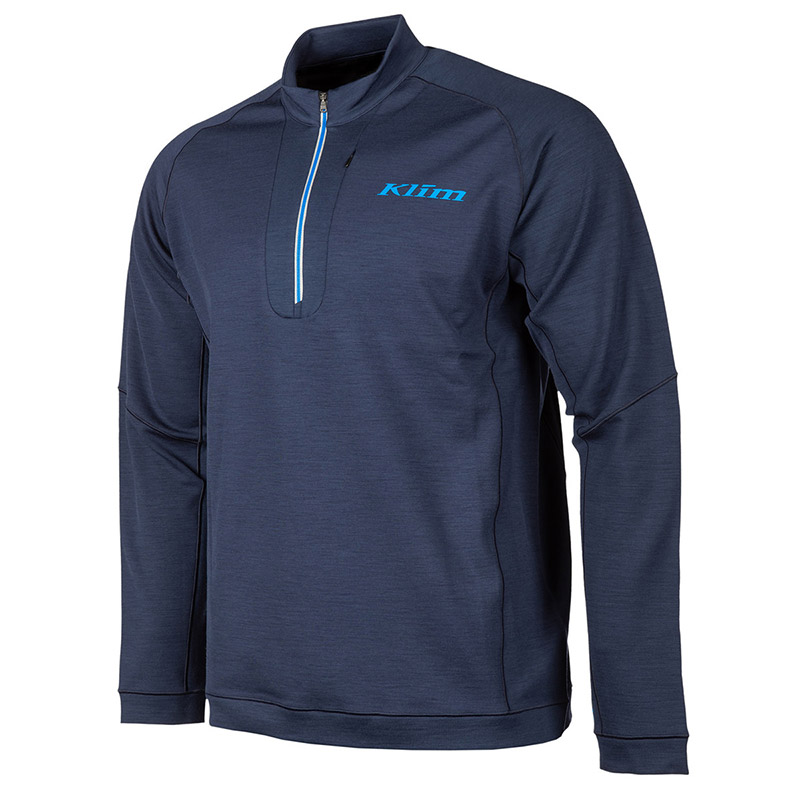 Maglia Klim Teton Merino Wool 1/4 Zip navy blu