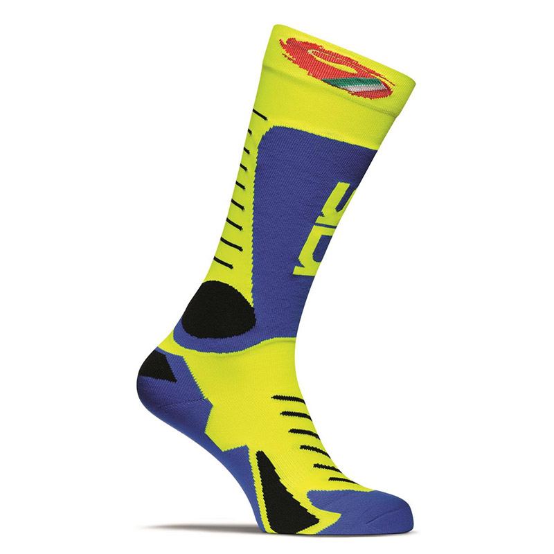 Calze SIDI Tony blu royal giallo fluo