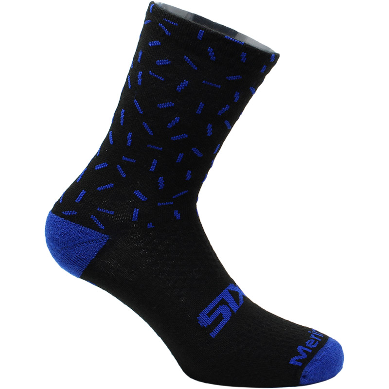 Calze SIX2 MERINOS SOCKS nero blu line