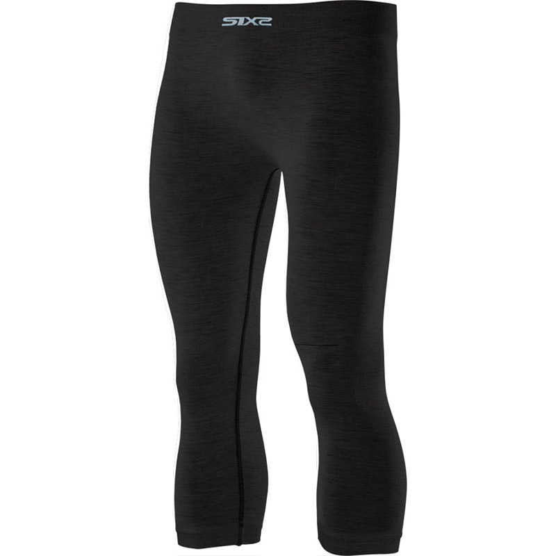Six2 Pnx 3/4 Merinos Pants Wool Black